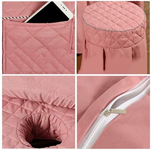 ZHUAN Premium Setovi posteljine za masažu Beauty Bed Cover 4 komada prozračni masažni Kreveti suknja jastučnica Spa prekrivač sa rupom za naslon za lice-Navy 70x185cm