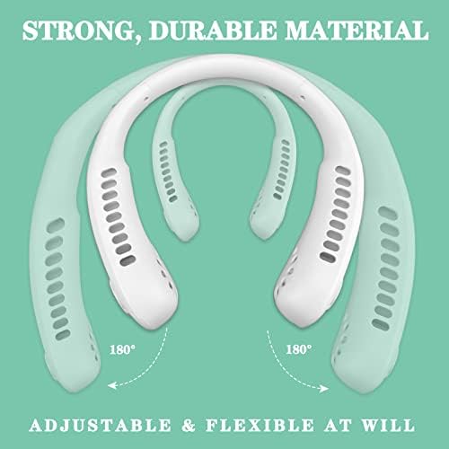 RXIOVILAE prijenosni ventilator za vrat, muški i ženski Nosivi ventilatori Hands Free lični Ventilatori za vaš vrat, s USB punjivom