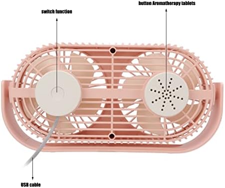 Dvostruki ventilator, 9.1in Twin prozor ventilator USB punjenje Brzo disipaciju vrućine 360¡ã Rotacija dvostruka glava Ventilator