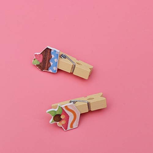 Drvena odjeća Pegs mini odjeća 10pcs Mini drveni klip crtić prirodni prekrivač sitne zidne umjetničke kline za viseće kartice Fotografske