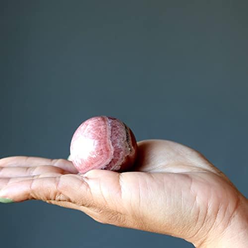 Rhodochrosite sfera najbolja srodna ružičasta kristalna kugla 1,25-1,5 inča
