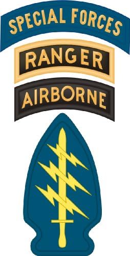 Vojna veterinarnica američka vojska specijalnih snaga Airborne Ranger Kartica za patch prozorske naljepnice zabojke naljepnice 3.8