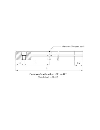 Precizna linearna vodilica HGR25 1300mm 51.18 in šina Hgw25cc nosač klizača