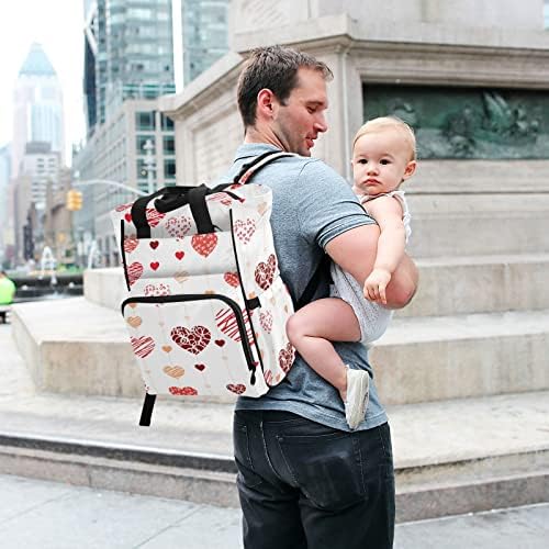 Runbear Valentines Day Hearts Bager Backpack Baby Boy Diener Bager ruksak ruksak ruksak ruksaka sa izoliranim džepovima za žene