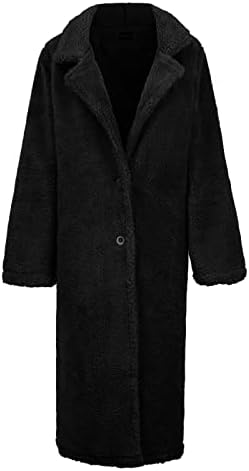 Foviguo dugih rukava tunika zimska jakna Žene datuma noć Encanto Comfort Solid Jackets Rever džep hladno jakna
