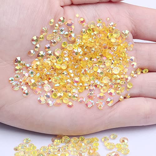 Mješoviti 1000kom 2-6mm bijeli AB Smola za nokte Rhinestones 3d non Hotfix Glitter okrugli Flatback kamenčići za nokte Strass Gems Diamonds DIY Nail Art dekoracija