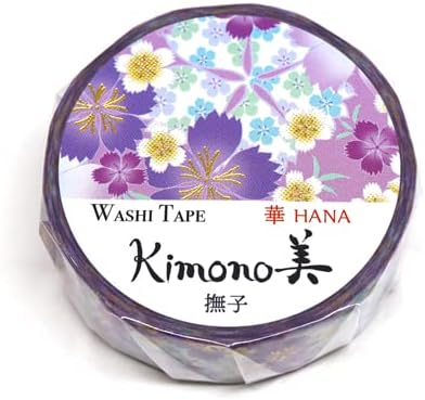 Kamiiso - Kimono maskarska traka - umivarenje folije prašuma - japanski nadeshiko cvijet - za fotoapilking Art Craft DIY foto album