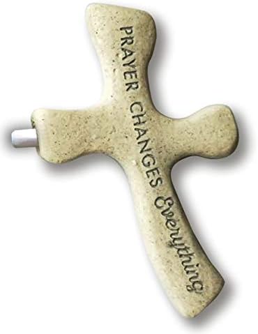 Opatijski poklon (opatijski i ca poklon samo sjećanje na molitveni križ W / kartica, mjere 2,75 x4 x0,75 , multi