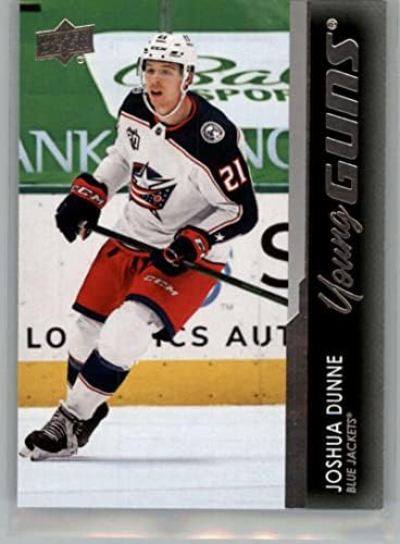 2021-22 Gornja paluba # 218 Joshua Dunne Young Guns RC Rookie Columbus Blue Jackets Series 1 NHL hokejaška bazna trgovačka kartica