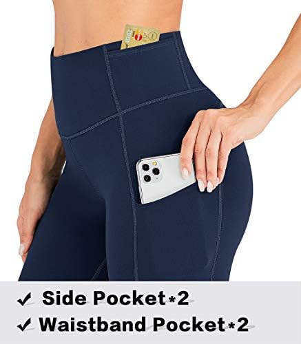 Iuga gamaše sa džepovima za žene visoke struk joge za žene za žene podizanje vježbanja za žene sa 4 džepa
