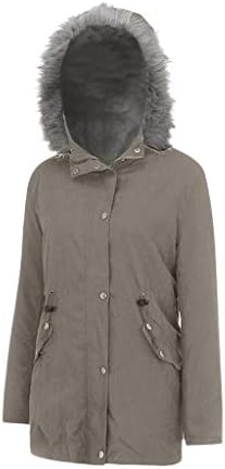 Nokmopo ženska zimska jakna Ženska kaput Ženska zimska topla gusta dugački jakni kapuljač kapuljača ženski zimski kaputi