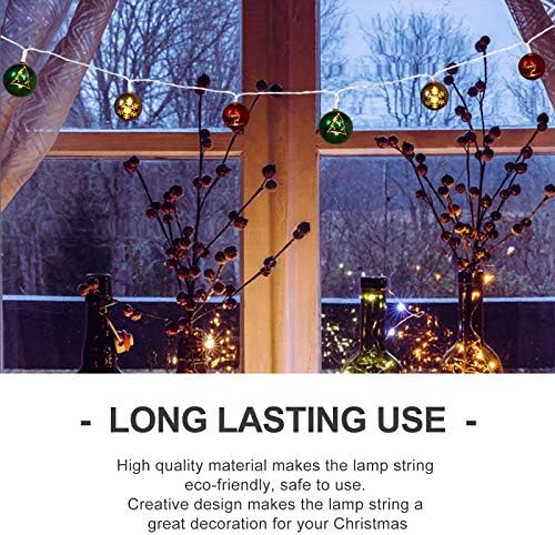 BESTOYARD 1pc LED lampa niz Božić niz svjetlo Božić Lopta lampa dekor svjetlo Božić Home Decor