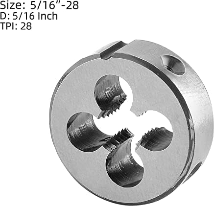 Burkit 5/16 -28 UN dodirnite i umrijeti Desnom rukom, 5/16 x 28 UN-ova mašina za navoj i okrugla umiru
