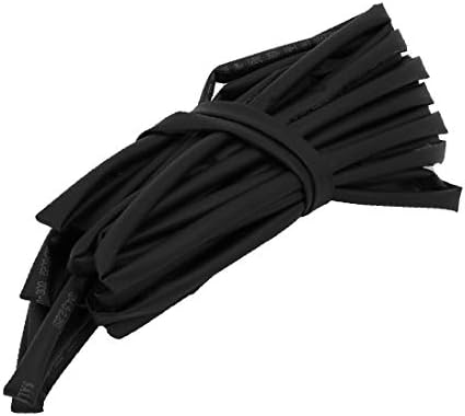 X-dree Wroat Crep Wire Wrap kabel 6 metara Dug 4,5 mm Unutrašnja dia crna (Manga del Cable Deholtura del Cable del Tubo Termocontraíble