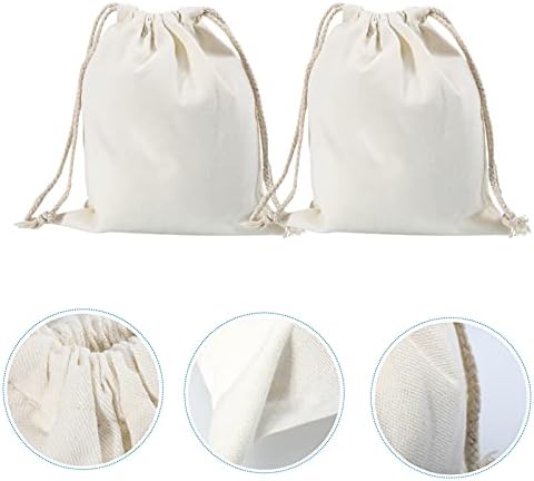 Doitool platnene vrećice 4pcs pamučni vučni torbe platnene pamučne muslinske torbe za višekratnu upotrebu vrećice torbice vrećice