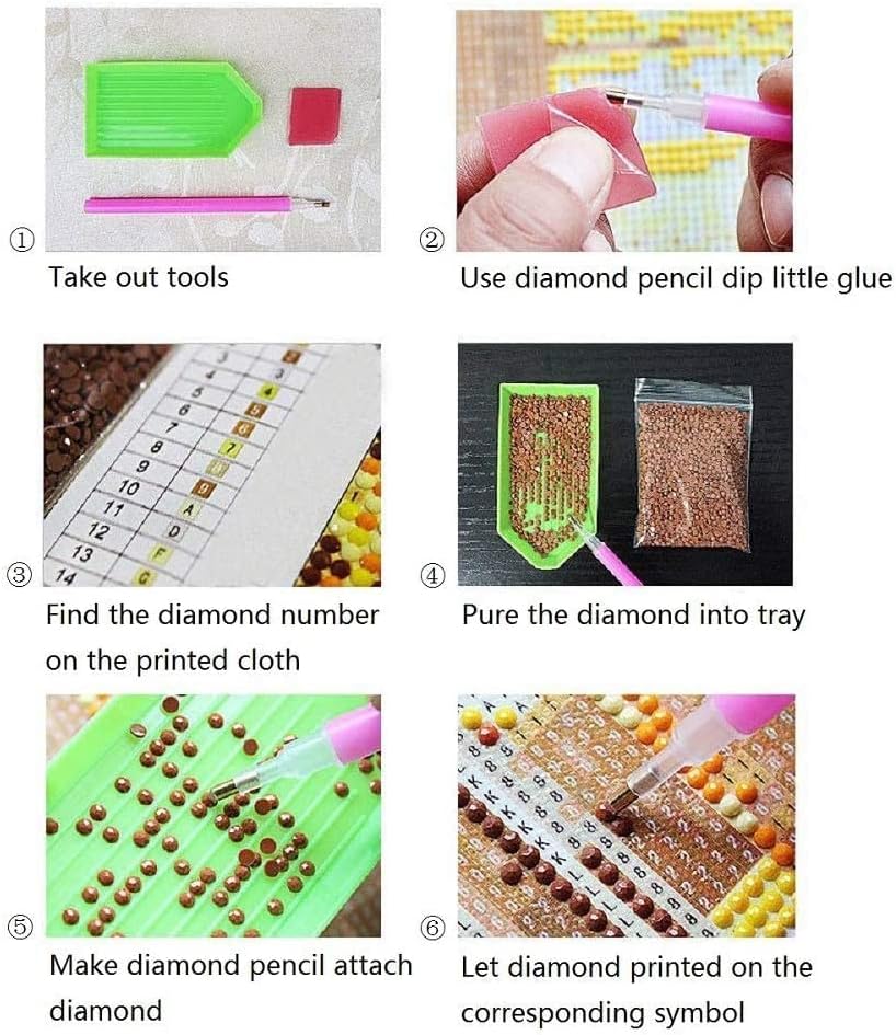 DIY 5D Kompletna bušilica Dijamantni setovi za odrasle Djeca, Kristal Rhinestone Diamond vezenje slike umjetnosti Craft Home Zidni dekor