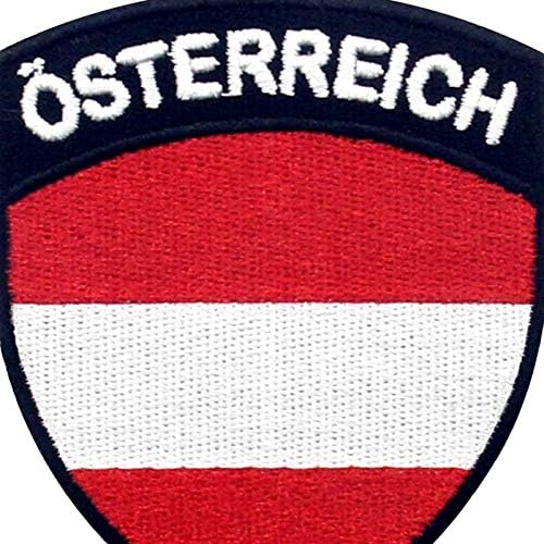 Embta Austrija zastava Shielt Patch vezeni Nacionalni moralni aplicijski željezo na šivanju austrijskog grba