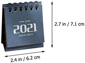 AMOSFUN 5pcs Novogodišnji kalendar Malog desk čiste boje Mini planiranje mini planiranja za nove godine isporuke za zabavu