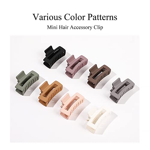Male kopče za kosu sa kandžama za žene - 8 kom srednje Mini kopče za kosu za Shot Hair Tiny Claw Clip Accessories za djevojčice