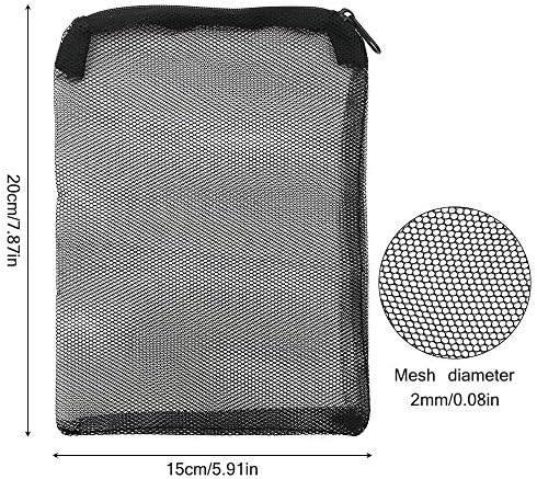Sonku 20 kom akvarijske filterske torbe, najlonske medijske mrežaste filterske torbe za višekratnu upotrebu sa patentnim zatvaračem,