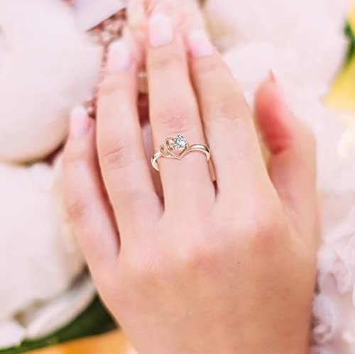 Odgovarajući prstenovi za 3 ženske prstenje zaručnički okrugli rezani Cirkoni ženski vjenčani prstenovi nakit prstenovi za žene