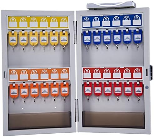 PetterShop key Cabinet zidni nosač, prijenosni Organizator ključa za zaključavanje, upravljanje ključevima s kombiniranom bravom, 24-bitne kuke za ključeve & oznake