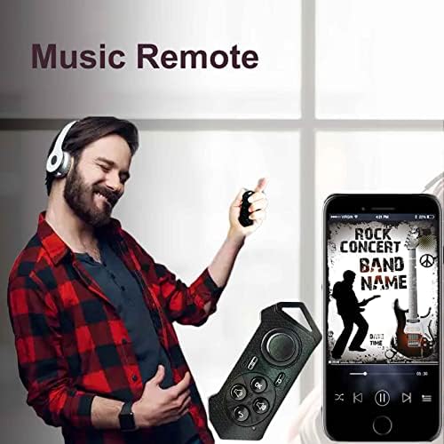 Bluetooth Kindle Page Turner Remote za iPad-takođe može biti Tiktok Remote, Camera Remote, Music Remote i Powerpoint Remote Clicker za iPhone，pokloni za njega