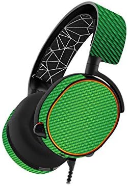 Monyykins kože Kompatibilan sa Steelsies Arctis 5 Gaming slušalice - Lime u karbonu | Zaštitni, izdržljivi i jedinstveni vinil zamotač