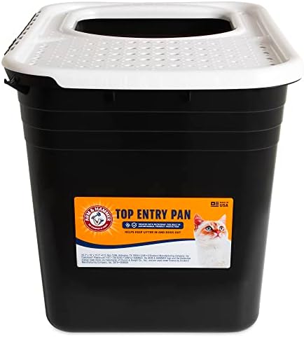 Petmate Arm & amp; Hammer Premium kutija za smeće, Gornja Ulazna posuda za smeće sa filterom za čišćenje šapa, velika kutija za smeće sa visokim zidovima