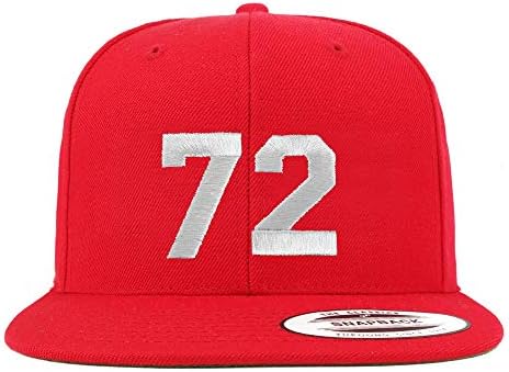 Trendy Prodavnica Odjeće Broj 72 Bijeli Konac Vezena Ravna Kapa Snapback Bejzbol Kapa