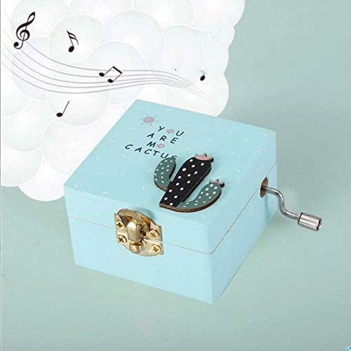 Ylyajy Wooden Music Box ručna rakovana mehanička muzička kutija Rođendanski poklon Drvena muzička kutija