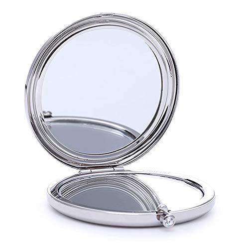 Raxinbang cosmetic mirro prijenosno ogledalo za šminkanje sklopivo prijenosno dvostrano jasno kristalno ogledalo s velikim uvećanjem