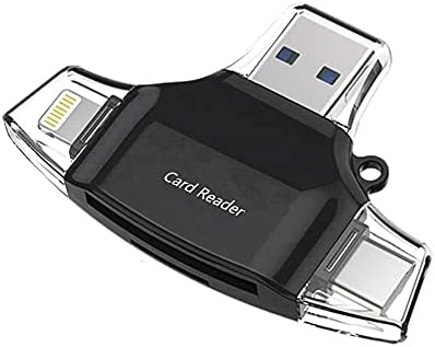 BoxWave Smart Gadget kompatibilan sa Micromax Airfunk 1 Pro - Allreader čitač SD kartica, čitač microSD kartica SD kompaktni USB za Micromax Airfunk 1 Pro-Jet Crni