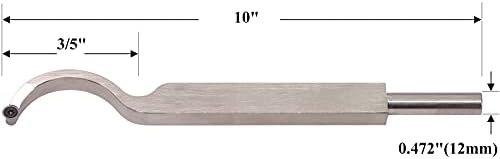 Labudov vrat Hollower 10 inča alat za struganje drveta Karbidnog vrha Strug dlijeto alat Bar sa Ci5 8.9 mm okrugli karbidni umetak rezač za drvo hobista ili DIY ili stolar