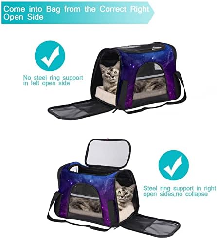 Pet Carrier Univerzum Galaxy Abstract Meki putni nosači za kućne ljubimce za Mačke, Psi Puppy Comfort prenosiva sklopiva torba za