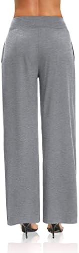 Sarin Mathews Womens Yoga Duksevi sa slobodnim hlačama u kompletu sa širokim nogama nacrtač Lounge Pajama Workout Joggers sa džepovima