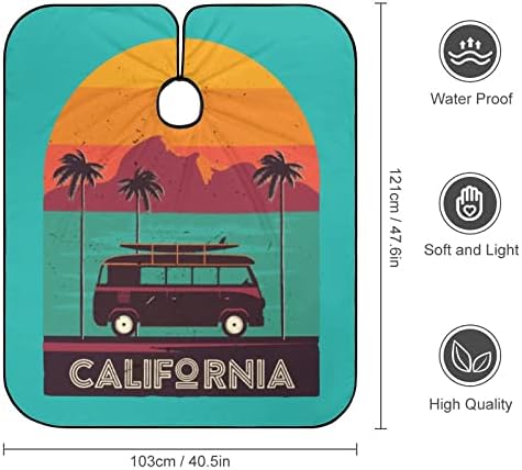 Retro California Beach Surfer Kids Frizura Kape Frizerski poklopac Podesivom poklopcem za rezanje kose