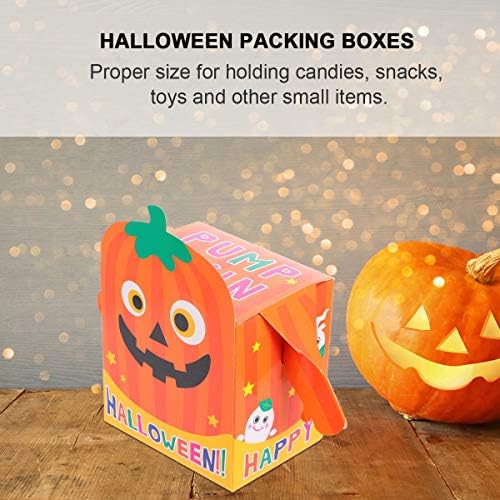 KESYOOOO 12pcs Prijenosni bomboni kutije za kontejnerske kolačiće kutije za bundeve Halloween kostim