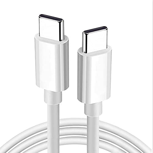 JacobSparts 5 Pack 3ft USB-C do USB-C Brzi punjenje i podatkovni kabl Tip C Brz naboj, bijeli