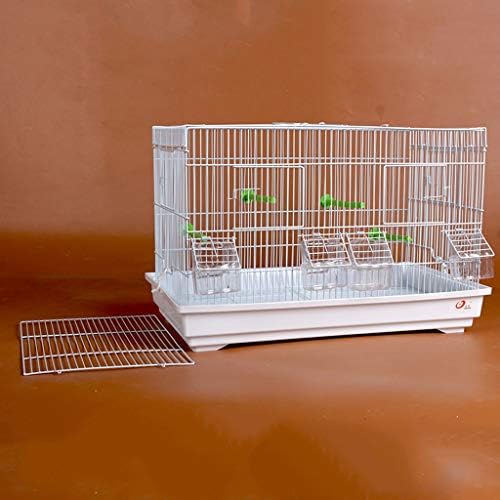 Facmas Bird Cage Napredni kavez za uzgoj ptica za FINCH kanarski Budgie - Veliki metalni kavez za ptice Travel Bird Cage sa particijom