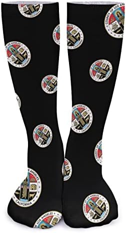 Weedkeycat County of Los Angeles debele čarape novost Funny Print grafički Casual toplo sredinom cijevi čarape za zimu