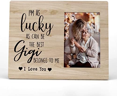 FondCanyon I Love You Gigi Bako Slika fotografija okvira Gigi GrandMother Picture Frames, Gigi baka Mother Day Pokloni za Gigi Bako Rođendu od unučadi