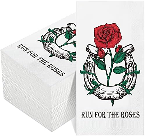Frud 100 komada RUŠA za ruže salvete salvete 3 slojne papir salvete konjske zabave salvete ruže za jednokratnu upotrebu salvete za