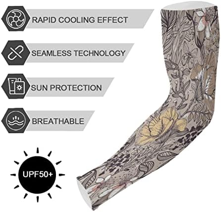 Baštenski rukavi za muškarce žene sa rupom za palac, leptiri zaštita od sunca hlađenje kompresijski sportski rukavi