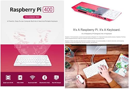 CBHiOarpd Raspberry PI 400, moćan, jednostavan za upotrebu računar ugrađen u tastaturu, 4GB LPDDR4-3200, sa 13.3 inča HDMI dodir