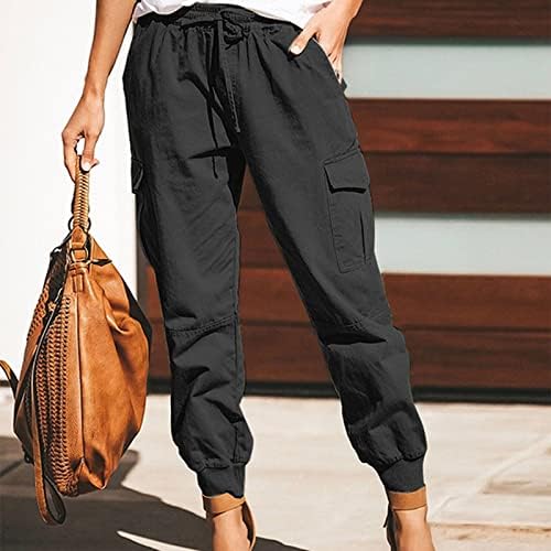 Korpo hlače džep za crtanje casual kombinezoni u boji modne pantalone Solidne žene hlače plus veličina Poslovno bešavno
