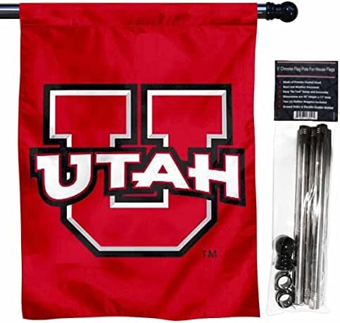 Utah utes zastava crvene baner sa setom stupa zastave