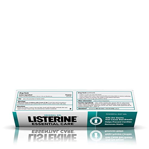 Listerine Essential Care Pasta Za Zube, Snažan Gel Od Mente, 4,2 Unce
