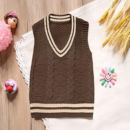 MSTOZE Baby Boy Girls Knit džemper Vest Uniform Pulover Top čistog pamučnog proljeća Jesen TODDLER
