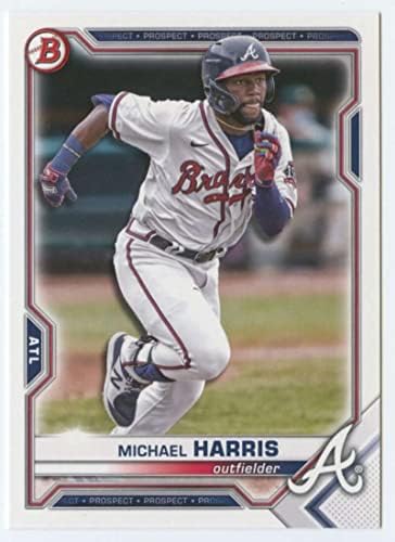 2021 Bowman Nacrt # BD-86 Michael Harris RC Rookie Atlanta Braves MLB bejzbol trgovačka kartica